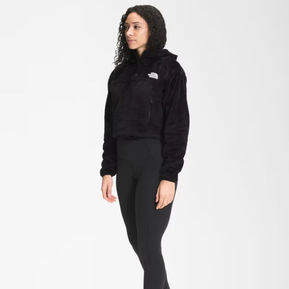 The North Face Black Crop Fleece Pullover - Picture 4 of 6